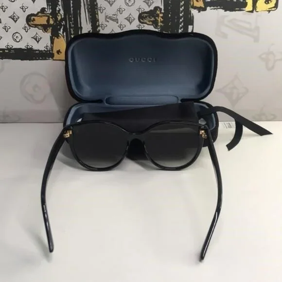 Authentic Gucci GG0636SK 001 Cat-Eye Sunglasses ✨ GUCCI - GG0636SK-001 main image 4